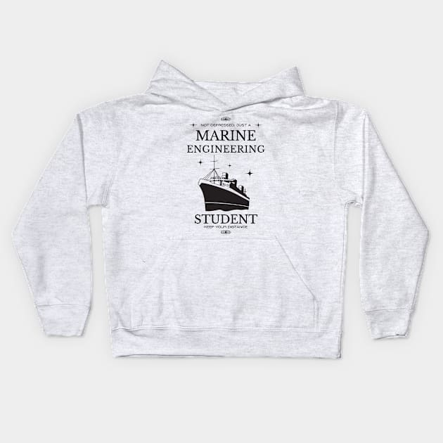 Marine Engineering - White Version - Engineers Kids Hoodie by Millusti